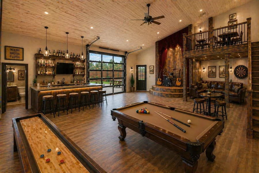 Concept view of The Saloon at Outlaw Oasis.