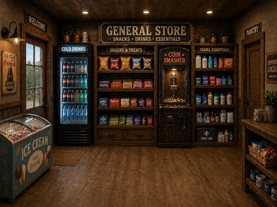 Concept view of The Store at Outlaw Oasis.